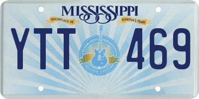 MS license plate YTT469