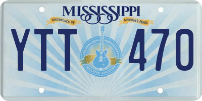 MS license plate YTT470
