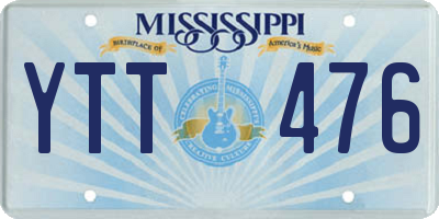 MS license plate YTT476