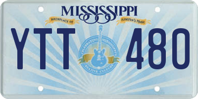 MS license plate YTT480