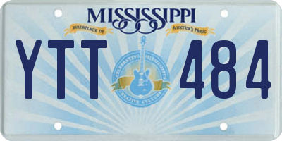 MS license plate YTT484