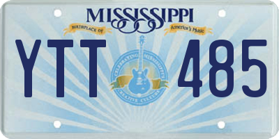 MS license plate YTT485
