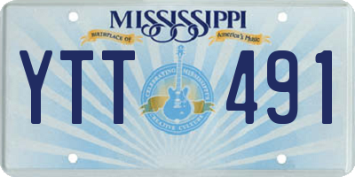 MS license plate YTT491