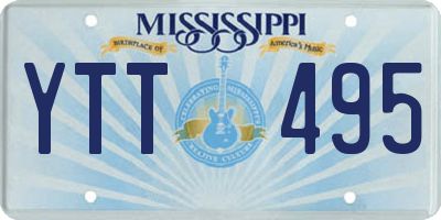 MS license plate YTT495