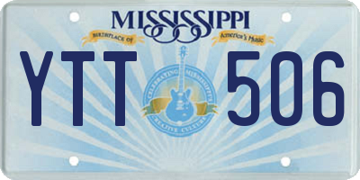 MS license plate YTT506