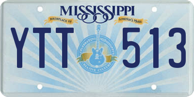 MS license plate YTT513