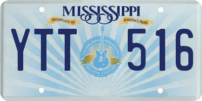 MS license plate YTT516