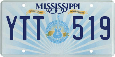 MS license plate YTT519