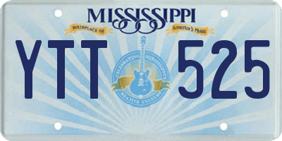 MS license plate YTT525