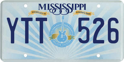 MS license plate YTT526