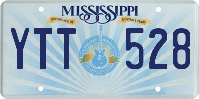 MS license plate YTT528