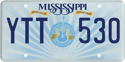 MS license plate YTT530