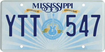 MS license plate YTT547