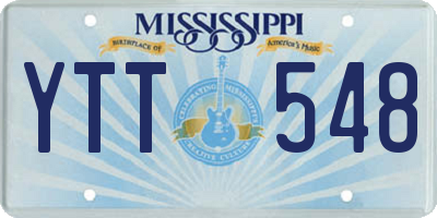 MS license plate YTT548