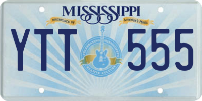 MS license plate YTT555