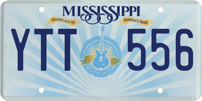 MS license plate YTT556