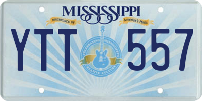 MS license plate YTT557