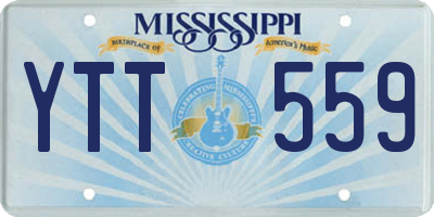 MS license plate YTT559