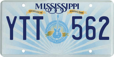 MS license plate YTT562