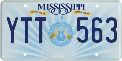 MS license plate YTT563