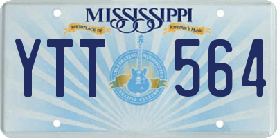 MS license plate YTT564