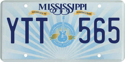 MS license plate YTT565