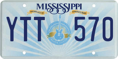 MS license plate YTT570