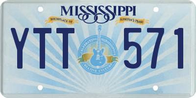 MS license plate YTT571