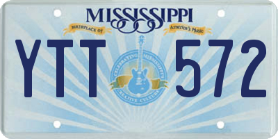 MS license plate YTT572