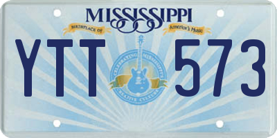 MS license plate YTT573
