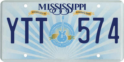 MS license plate YTT574