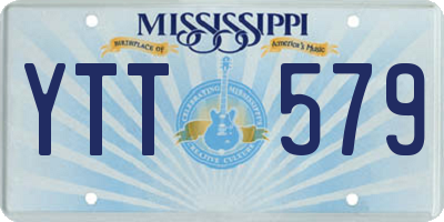 MS license plate YTT579
