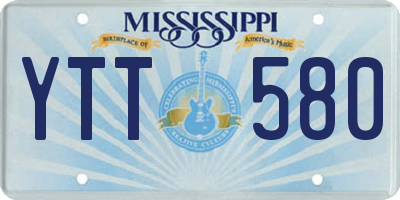 MS license plate YTT580