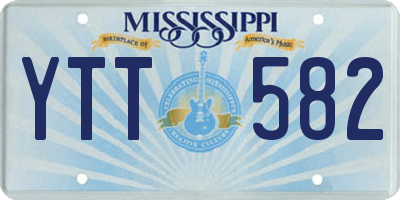 MS license plate YTT582