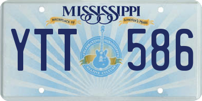 MS license plate YTT586