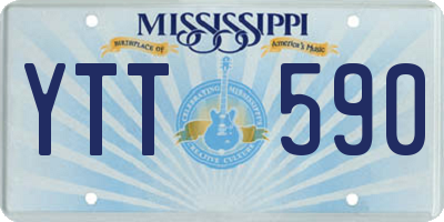 MS license plate YTT590