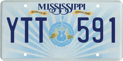MS license plate YTT591