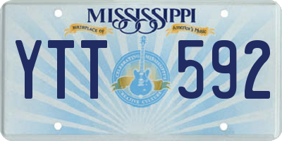 MS license plate YTT592