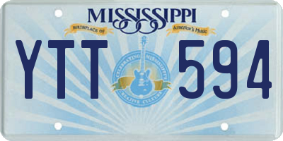 MS license plate YTT594