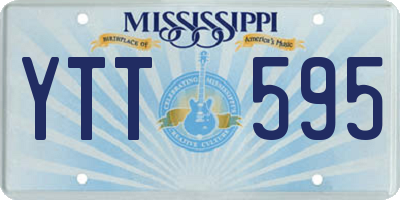 MS license plate YTT595
