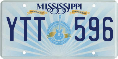 MS license plate YTT596
