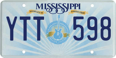 MS license plate YTT598