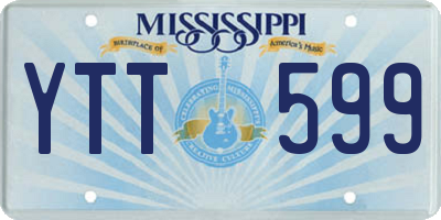 MS license plate YTT599
