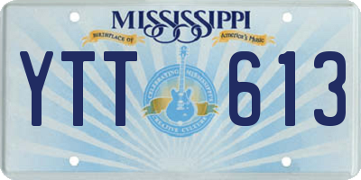 MS license plate YTT613
