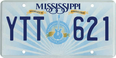 MS license plate YTT621