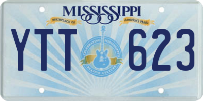 MS license plate YTT623