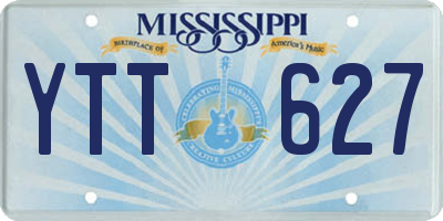 MS license plate YTT627
