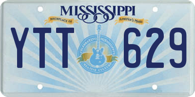 MS license plate YTT629