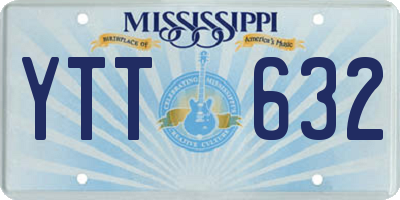 MS license plate YTT632