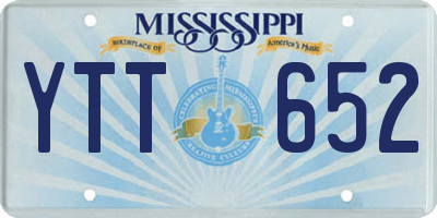 MS license plate YTT652